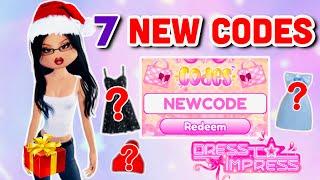 HOW TO GET ALL 7 *NEW* AND *SECRET* CODES + FREE VIP IN DRESS TO IMPRESS 