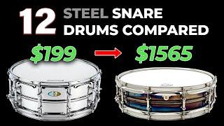 12 Steel Snare Drums Compared | From $199 to $1565