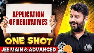 APPLICATION OF DERIVATIVES in 1 Shot - All Concepts Covered || JEE Main & Advanced || Safar JEE