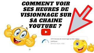 COMMENT VOIR SES HEURES DE VISIONNAGE SUR SA CHAINE YOUTUBE