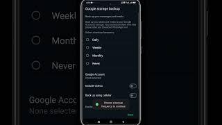 whatsapp google storage backup problem #whatsapp #googlestorage #android