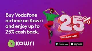 Earn up to 25% cash back on Kowri!