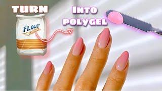 DIY HOMEMADE POLYGEL OUT OF FLOUR! TURN FLOUR INTO POLYGEL EASY/FAST