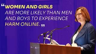 Women and girls are more likely than men and boys to experience harm online| Ofcom CEO Melanie Dawes