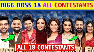 Bigg boss 18 Contestants Final List 2024 | Bigg boss 18 promo | BIGG BOSS 18 Contestants Name List