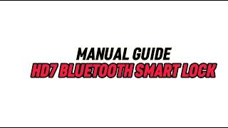 HD7 Video Manual Guide