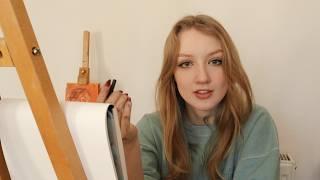 [ASMR] Sketching you with charcoal ~ drawing sounds, soft spoken