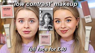 This FULL FACE of Makeup was £40... Testing Natural Collection Makeup (+ 'low contrast' makeup)