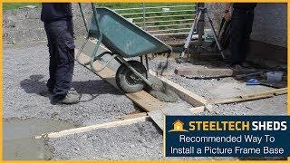 How to Install a Concrete Base for a Shed or Garage