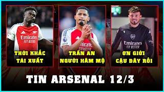 TIN ARSENAL 12/3: SALIBA CAM KẾT TƯƠNG LAI, BEN WHITE ĐÁ CHÍNH TRƯỚC PSV?