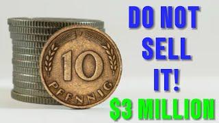 Ultra rare 5 Germany 10 Pfennig coins! That could make you a millioner! Coins worth money