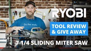 RYOBI Cordless 7-1/4 in. Sliding Miter Saw (TSS702) Review + Giveaway