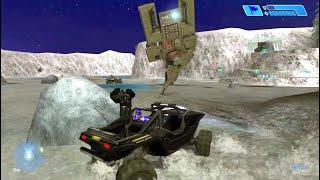 Halo CE - Unarmed Warthog vs. Scorpion Tank (Halo Combat Evolved MCC Stunt)