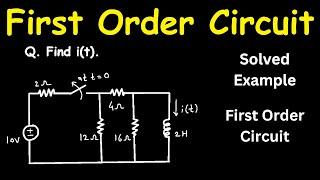 Find i(t) in RL circuit. | First Order Circuit