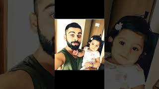 cricketer virat kohli with his anushka sharma ️daughter vamika #viratkohli #shorts