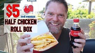 $5 Red Rooster Half Chicken Roll Box Meal Deal Review - Greg's Kitchen