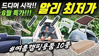 알리 대박 초특가 여름캠핑용품 10종!! 알피쿨40리터 / 네이처하이크 안고에어프로 / igt 테이블 / 블랙독 에어소파 / ShineTrip 타프줄조명
