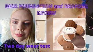 Shine on? | DIOR FOREVER NATURAL NUDE FOUNDATION and BRONZER REVIEW | Two day wear test