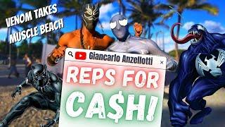 Challenging Strangers On MUSCLE BEACH