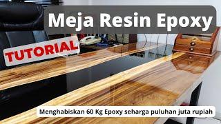 Meja Resin Epoxy Puluhan Juta Rupiah Habis Resin 60 Kg - Resin Art