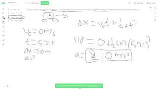 IB Physics: Constant Acceleration Problems
