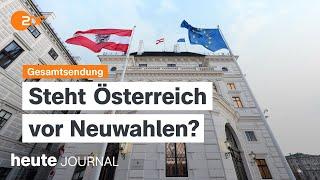 heute journal vom 04.01.2025 Neuwahlen in Österreich?, Sicherheit der Bundestagswahl, AFD in NRW