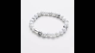 Men's Howlite Stretch Bracelet