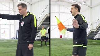 Gary Neville & Jamie Carragher Train to be Linesmen! | The Referees Part 2