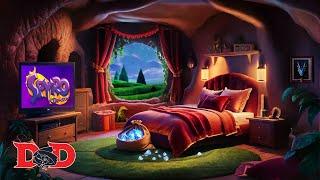 Spyro the Dragon: Cozy Cave Bedroom Ambience | Rain & Thunderstorm | Relax, Sleep, Study"