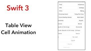 How to animate Table View Cell (Swift 3 + Xcode 8.2.1)