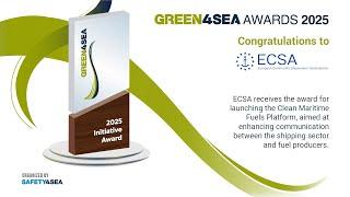 European Shipowners – ECSA receives the 2025 GREEN4SEA Initiative Award