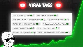 How to Find Best Viral Tags For YouTube Videos 2024! (100% Working)