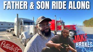 FATHER AND SON PETERBILT CONVOY !!