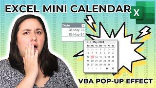 How to Insert Excel Date Picker | Mini Calendar Add-in | Secret VBA Hack!