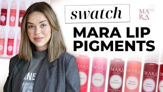 SWATCH: MARA Pro Lip Pigments Set | Every color explained