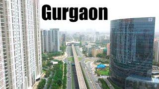 Gurgaon Golf Course Road drone video