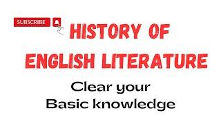 English Literary History in Bengali