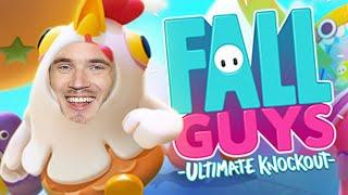 Fall guys 100% Win Rate | PewDiePie fall guys #3 with Jacksepticeye