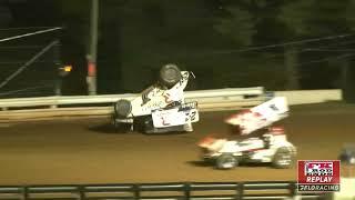 "Rico Abreu Upside Down" at Williams Grove Speedway - Slo Mo (FloRacing.com)