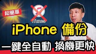 【最新】iPhone 備份到電腦超快、超簡單！不用 iTunes 也能一鍵備份，換機更快！(片尾有抽獎)