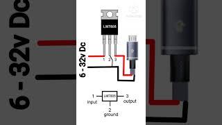 5v charging circuit diagram @s.n.technical #electronic