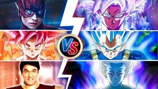 Flash VS MUI Goku/God Red Goku VS Blue evolution Vegeta/Shaktimaan VS Grand priest||Red vs Blue||
