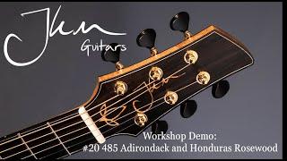 JKM Guitars Workshop Demo #20 Adirondack and Honduras Rosewood Acoustic Guitar