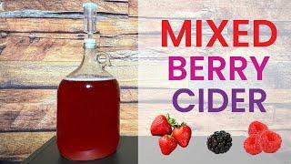 Mixed Berry Cider | Making Homemade Hard Cider