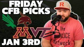 Friday CFB Picks - College Football Bowl Games With Kyle Kirms