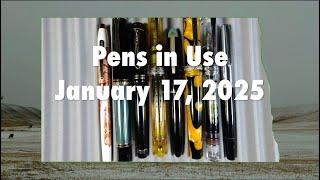 Pens in Use - January 17, 2025