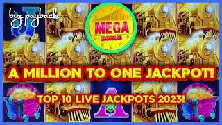 EPIC & MASSIVE! Top 10 MOST EXCITING LIVE Slot Jackpots 2023! 