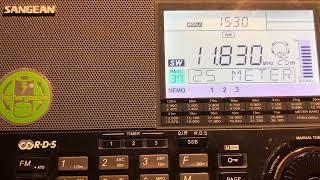 Voice of America via transmitter in Botswana, 11830kHz, 15:30UTC, 8th November 2024