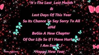 Happy New Year *Last Days Of The Year* Sms/Quotes/Whatsapp Video/Greetings/Wishes