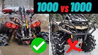 Top 5 Reasons Why You WANT A Can Am Renegade 1000 XMR   (vs Outlander 1000 XMR)